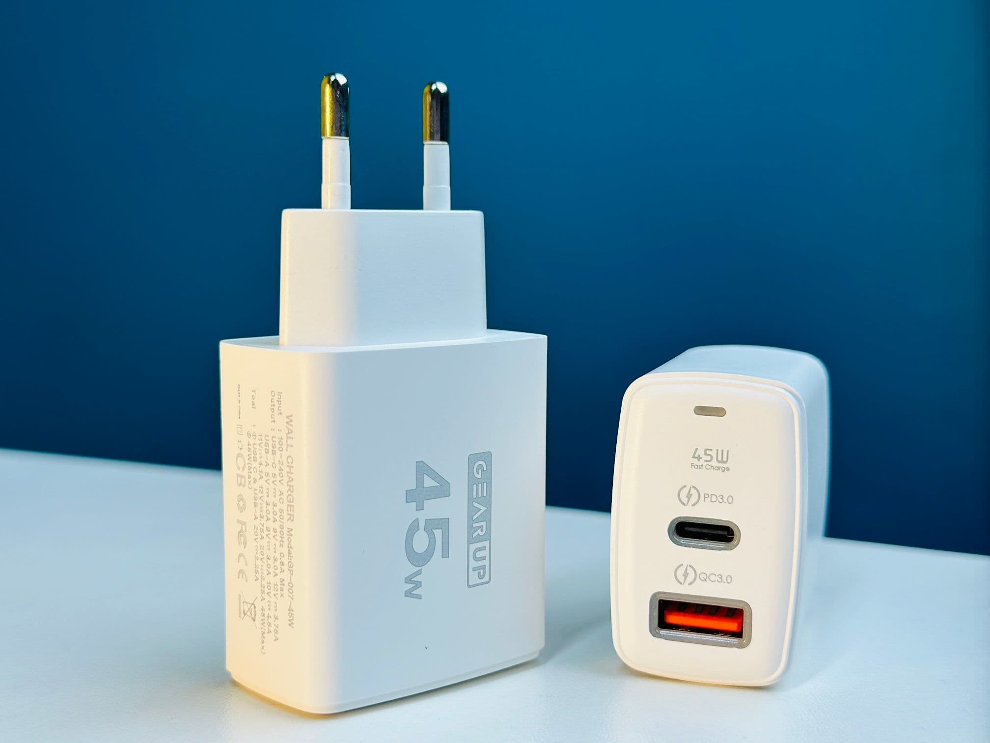 GearUP GP007 45W Fast Charging PD 30 QC 30 USB Wall Charger DSEG0032